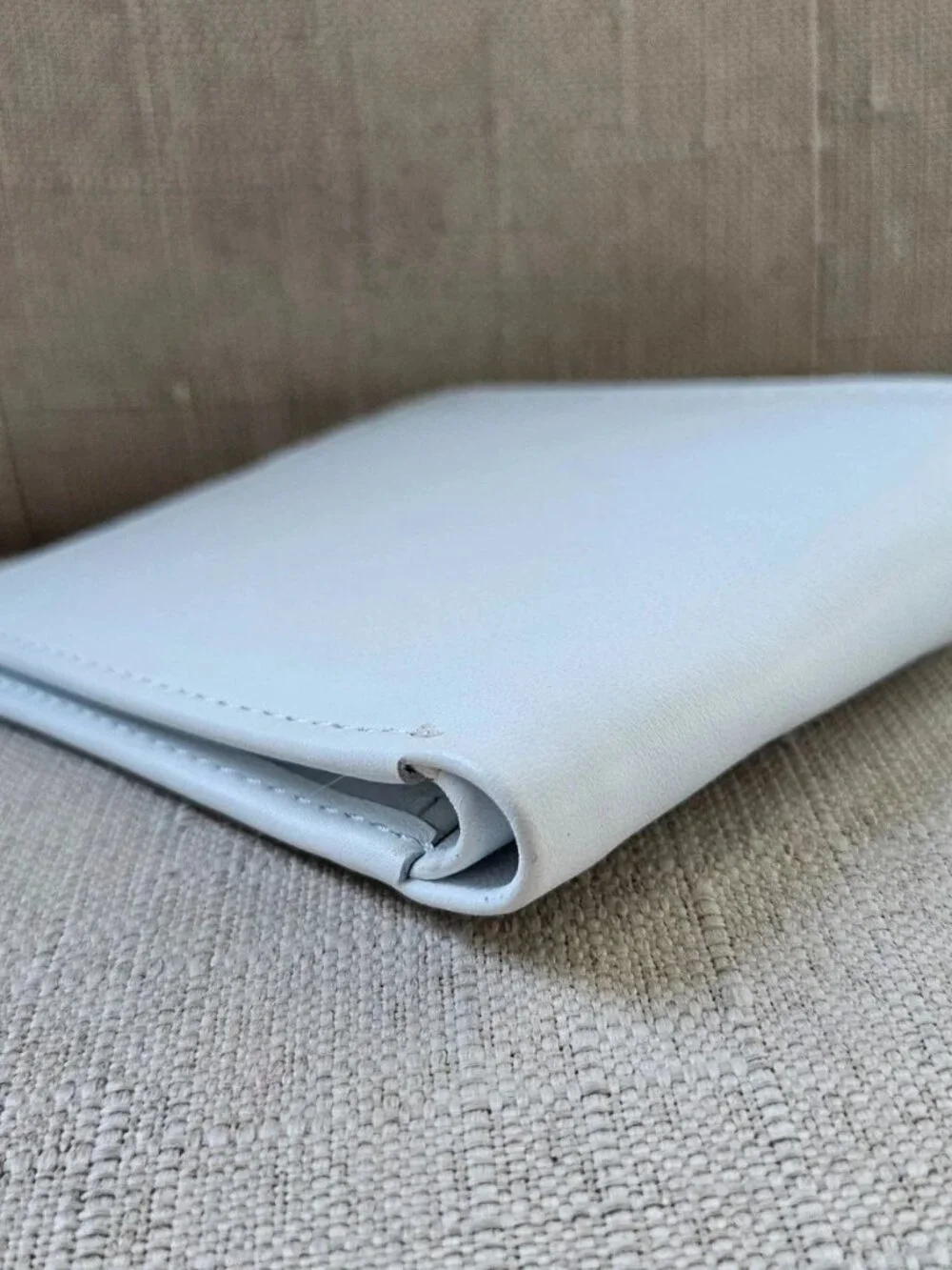 White Billfold Handmade Wallet Bifold Card Holder Purse Genuine Leather Purse
